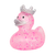 Glitter Pink Crown Rubber Duck by LILALU bath toy | Ducks in the Window