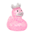 Glitter Pink Crown Rubber Duck by LILALU bath toy | Ducks in the Window