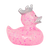 Glitter Pink Crown Rubber Duck by LILALU bath toy | Ducks in the Window