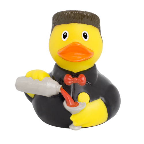 Bartender Barkeep Cocktails Rubber Duck by LILALU bath toy | Ducks in the Window