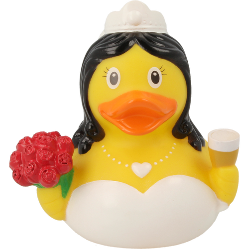 Wedding Bride Rubber Duck by LILALU bath toy | Ducks in the Window