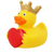 Heart Message  Rubber Duck by LILALU bath toy | Ducks in the Window