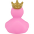 Pink Crown Rubber Duck by LILALU bath toy | Ducks in the Window