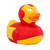 Iron Man Red Marvel DC Rubber Duck by LILALU bath toy | Ducks in the Window