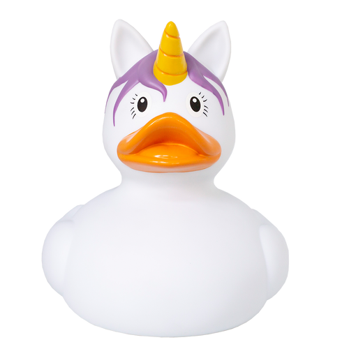 Unicorn Duck, White Rubber Duck by LILALU bath toy | Ducks in the Window
