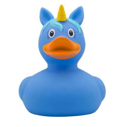 Unicorn Duck, Light Blue Rubber Duck by LILALU bath toy | Ducks in the Window