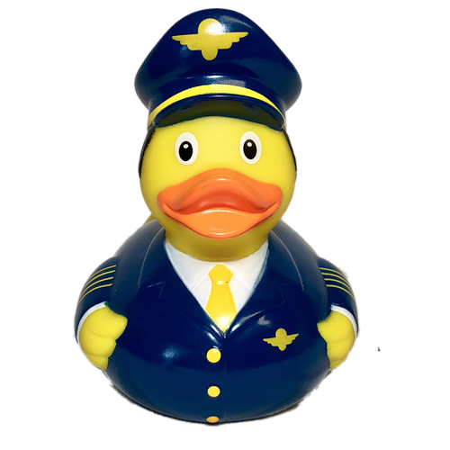 Airplane Pilot Rubber Duck by LiLaLu | Ducks in the Window