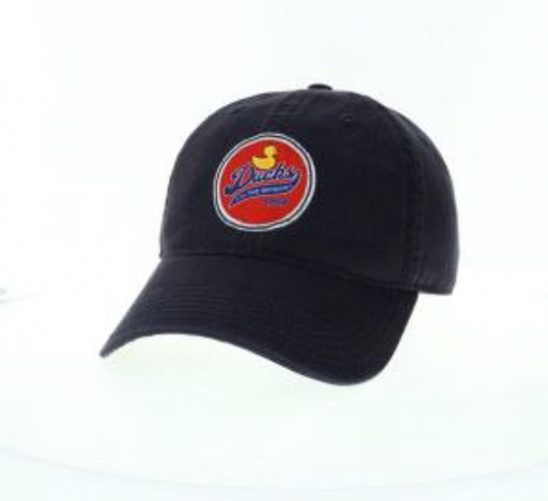 Ducks in the Window Retro Logo Navy Cap
