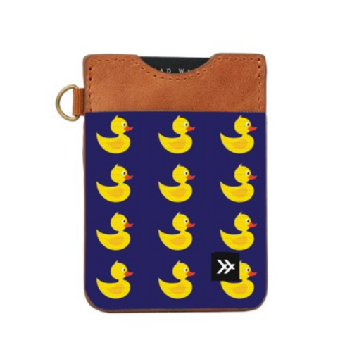 Ducks in the Window Rubber Duck leather wallet by Thread